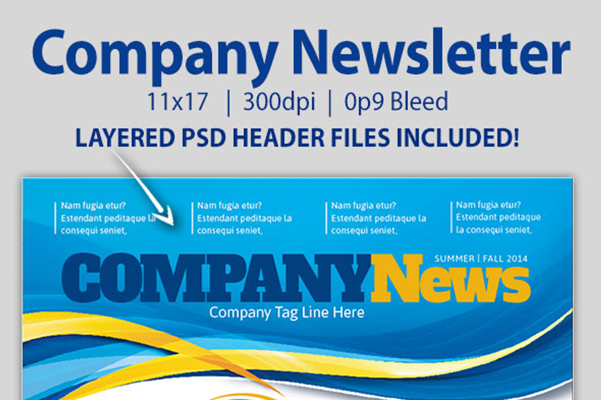 Waves Company Newsletter, a Templates & Theme by potterDesigns (Photo 2 of 2)