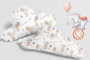 Cute Circus Watercolor Clipart Set, an Animal Illustration by LenArt (Thumbnail 14 of 18)