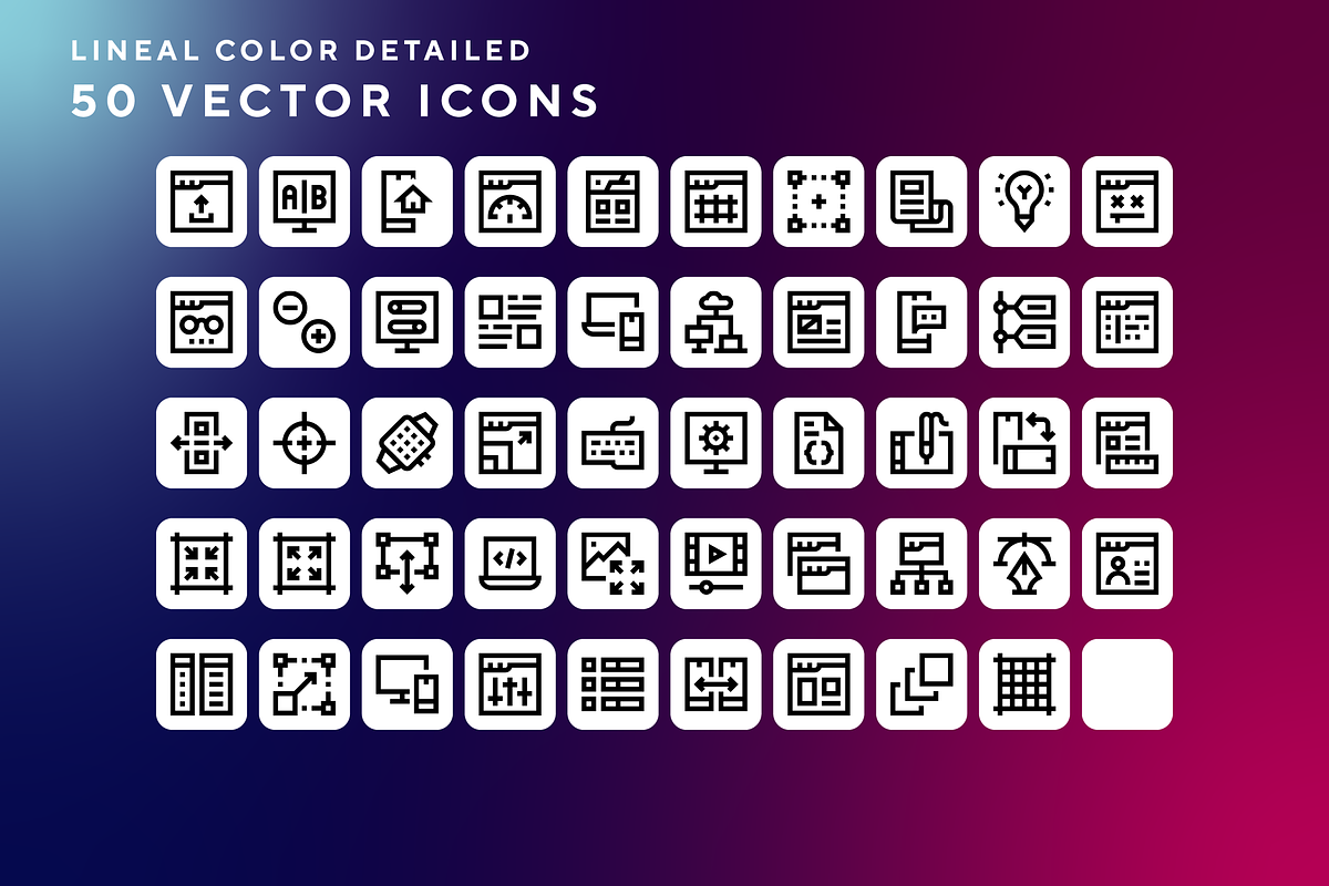 Responsive design icons, an Outline Icon by Wencory (Photo 1 of 2)