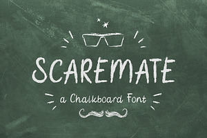 Scaremate - Chalkboard Font, a Font by Typefactoryco