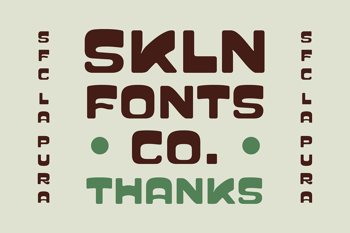 SFC La Pura, a Slab Serif Font by Skilline Supply Co. (Photo 8 of 8)