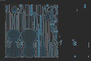 Violin, an Object 3D Model by Snji | 3D Models (Thumbnail 11 of 12)