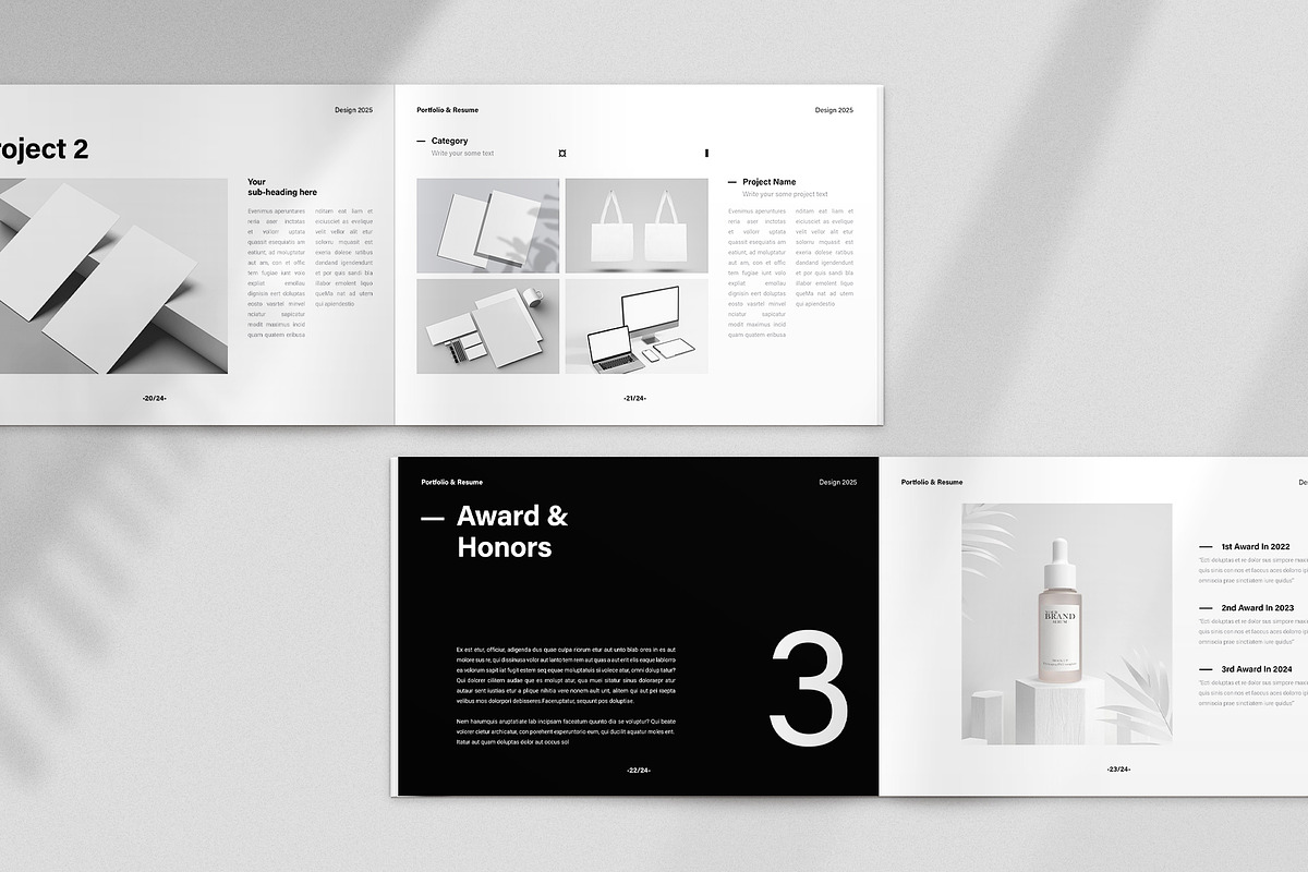 Design Portfolio and Resume Template, a Brochure Template by ArtisanaAura (Photo 11 of 12)