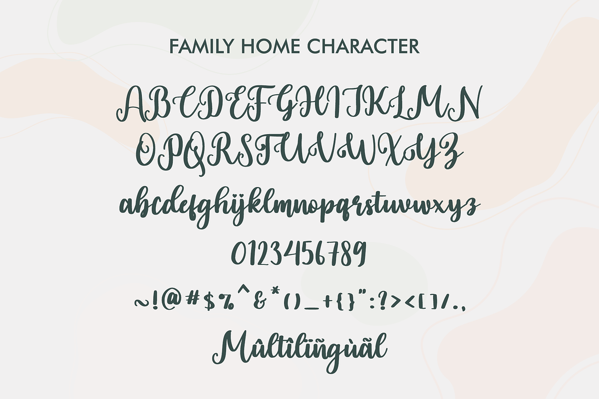 Family Home, a Script Font by BearyType Studio (Photo 6 of 6)