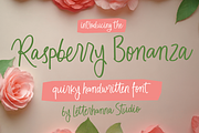 Raspberry Bonanza Quirky Handwriting, a Handwritten Font by Letterhanna Studio (Thumbnail 1 of 10)