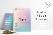Holo Poster Flyer, a Flyer Template by Emma Make (Thumbnail 1 of 9)