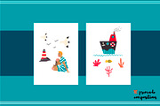 Dream about sea set, an Illustration by Kotozoid (Thumbnail 5 of 11)