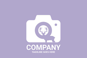 Photography Camera Deer Logo