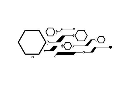Several hexagons connected