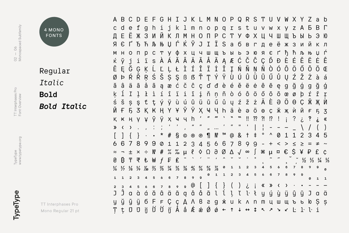 TT Interphases Pro Mono, a Sans Serif Font by TypeType (Photo 2 of 6)