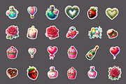 Valentine Sticker clipart, an Illustration by Designworld (Thumbnail 2 of 3)
