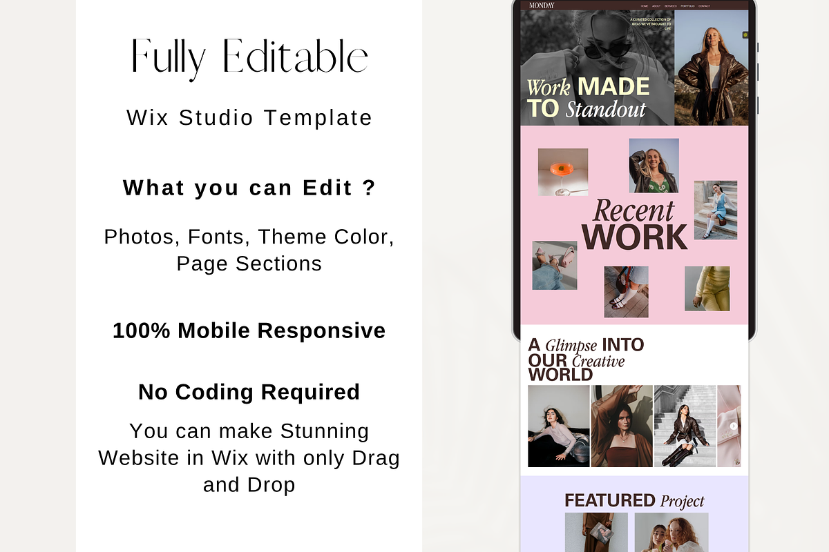 Creative Wix Studio Website Template, a Wix Template by AdvertFox (Photo 7 of 10)
