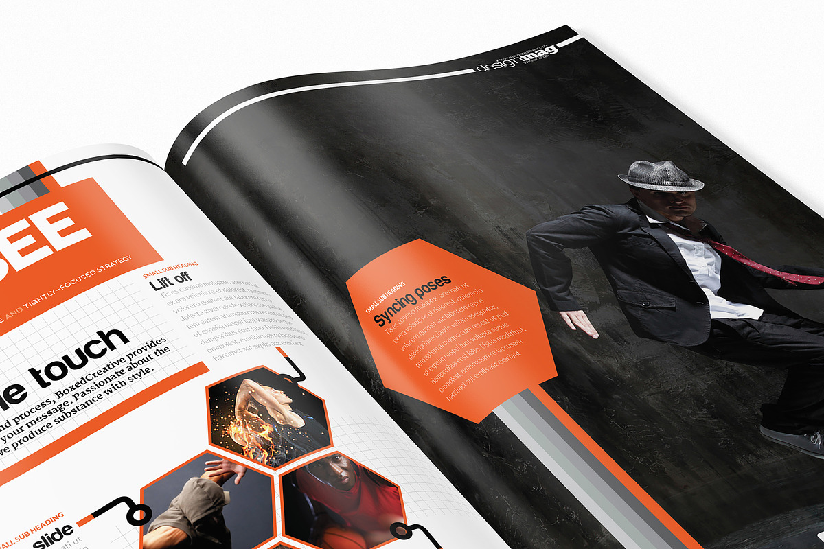 Magazine Template InDesign 06, a Magazine Template by Love Graphic Design (Photo 8 of 29)