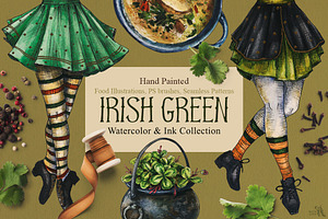 Irish Green Watercolor & Ink Set