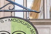 London Hanging Sign Mockup S010, an Advertising Mockup by CC Mockups (Thumbnail 3 of 3)
