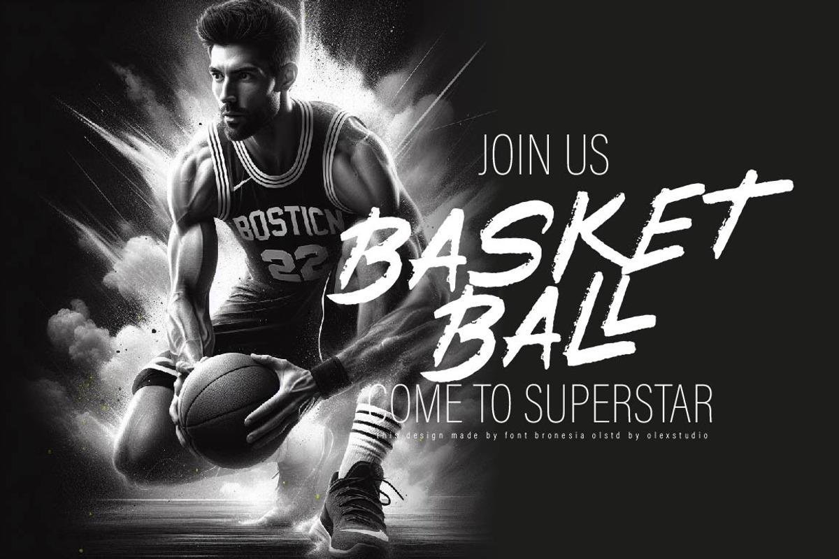 BRONESIA - Modern Brush Script, a Script Font by Olexstudio (Photo 3 of 9)