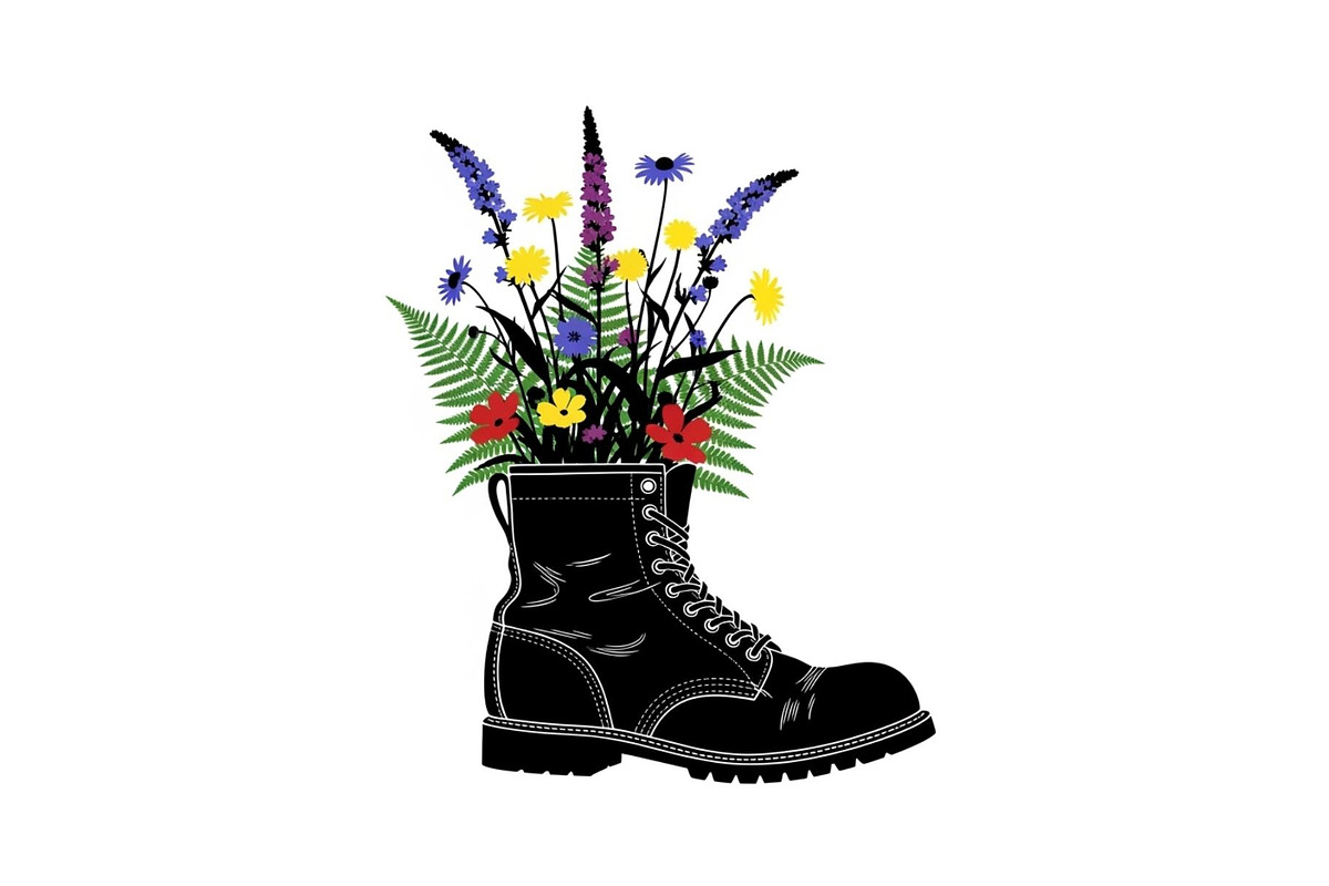 Floral Boot Silhouette Bundle, an Illustration by Gaye Art (Photo 21 of 31)