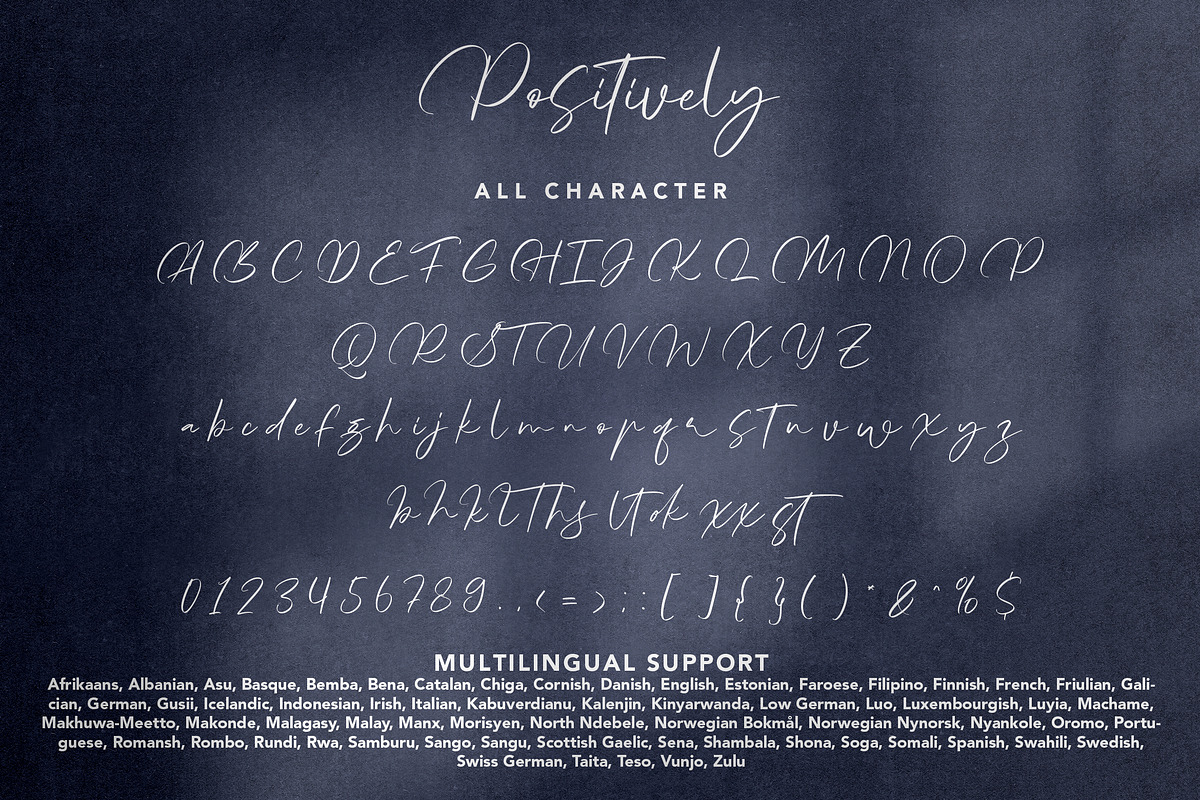 Positively, a Script Font by HATFSTUDIO (Photo 8 of 8)
