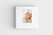 Floral Baby Photo Album Cover PSD, a Stationery Template by By Stephanie Design (Thumbnail 2 of 4)