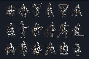Male fitness collection.