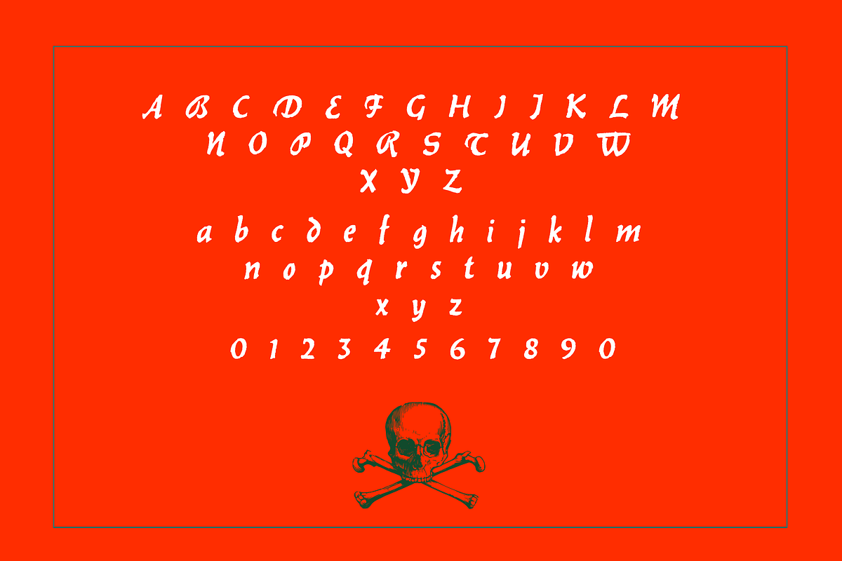 Ruin - hand drawn medieval font preview 4