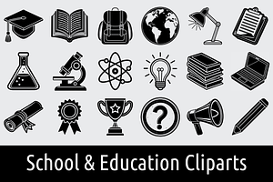 18 School & Education SVG Clipart, an Object Graphic by Palleon