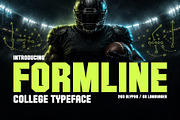 Formline - Athletic College Display, a Sans Serif Font by HipFonts (Thumbnail 1 of 14)