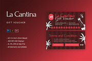 La Cantina - Gift Voucher, a Card Template by StreaksideStd (Thumbnail 1 of 3)