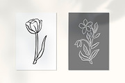 89 LINE ART FLOWER ILLUSTRATIONS, an Illustration by Katerina Osa (Thumbnail 6 of 10)