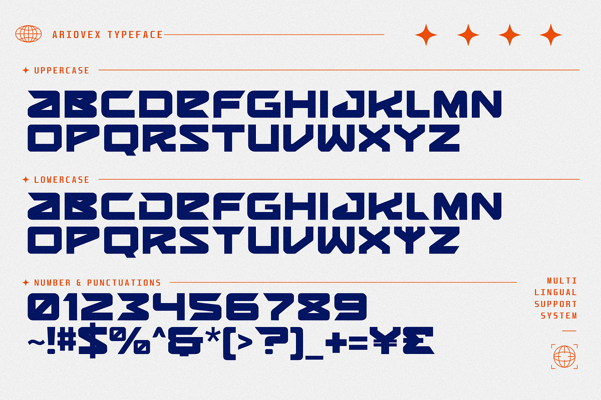 Ariovex - Futuristic Display Font, a Sans Serif Font by figuree studio (Photo 6 of 8)