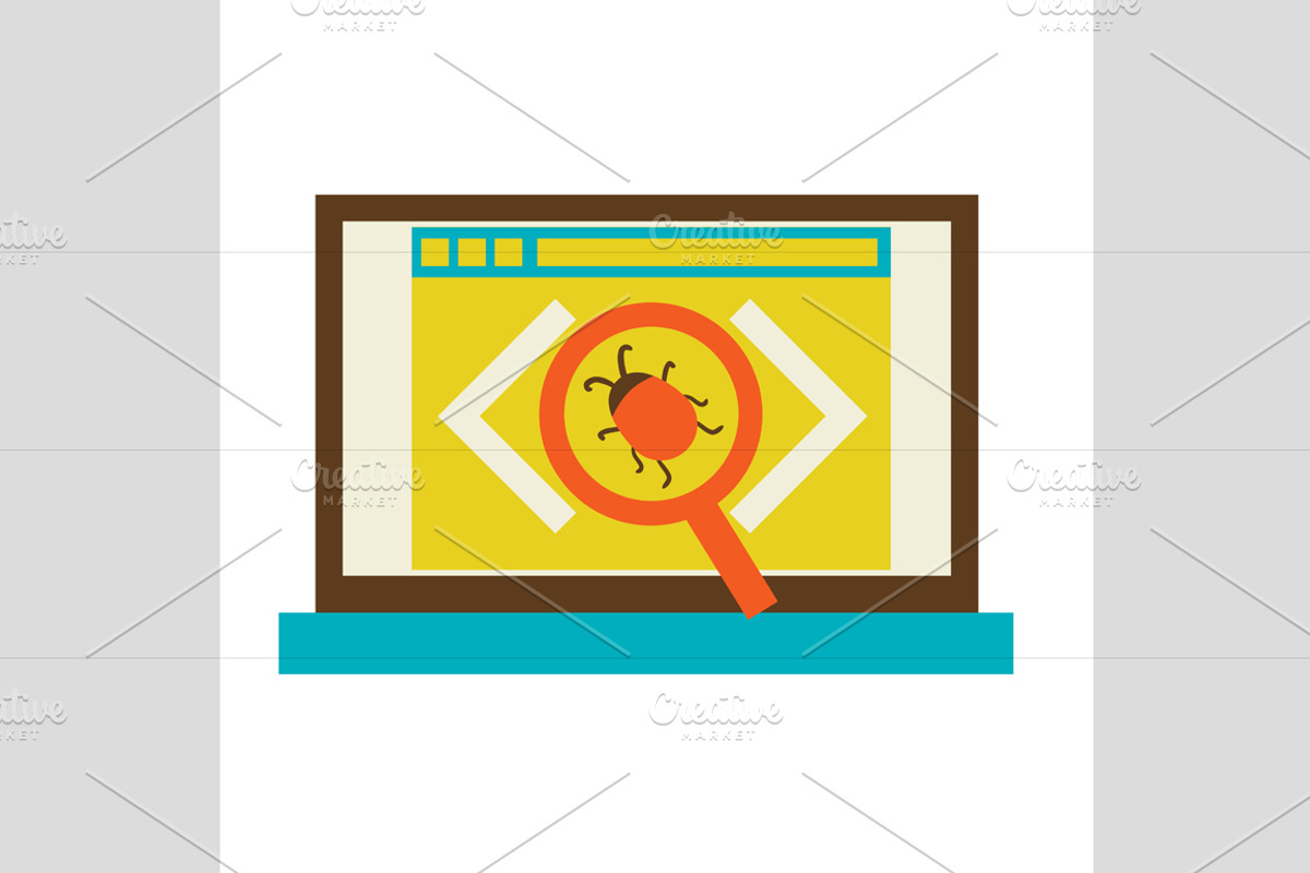 Process Of Fixing Bugs, a Technology Illustration by Sabelskaya (Photo 3 of 5)