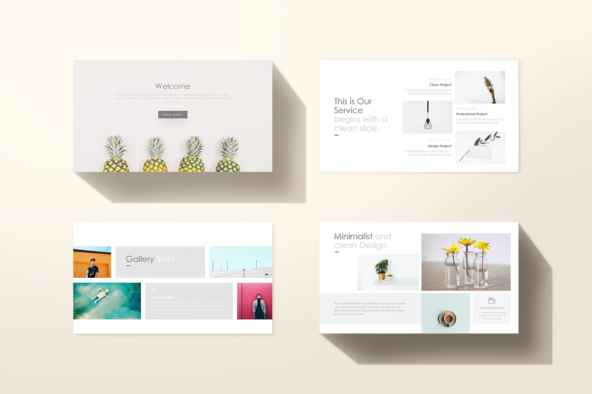 Bloom Minimal Powerpoint Template, a Presentation Template by PaperMoon (Photo 4 of 7)