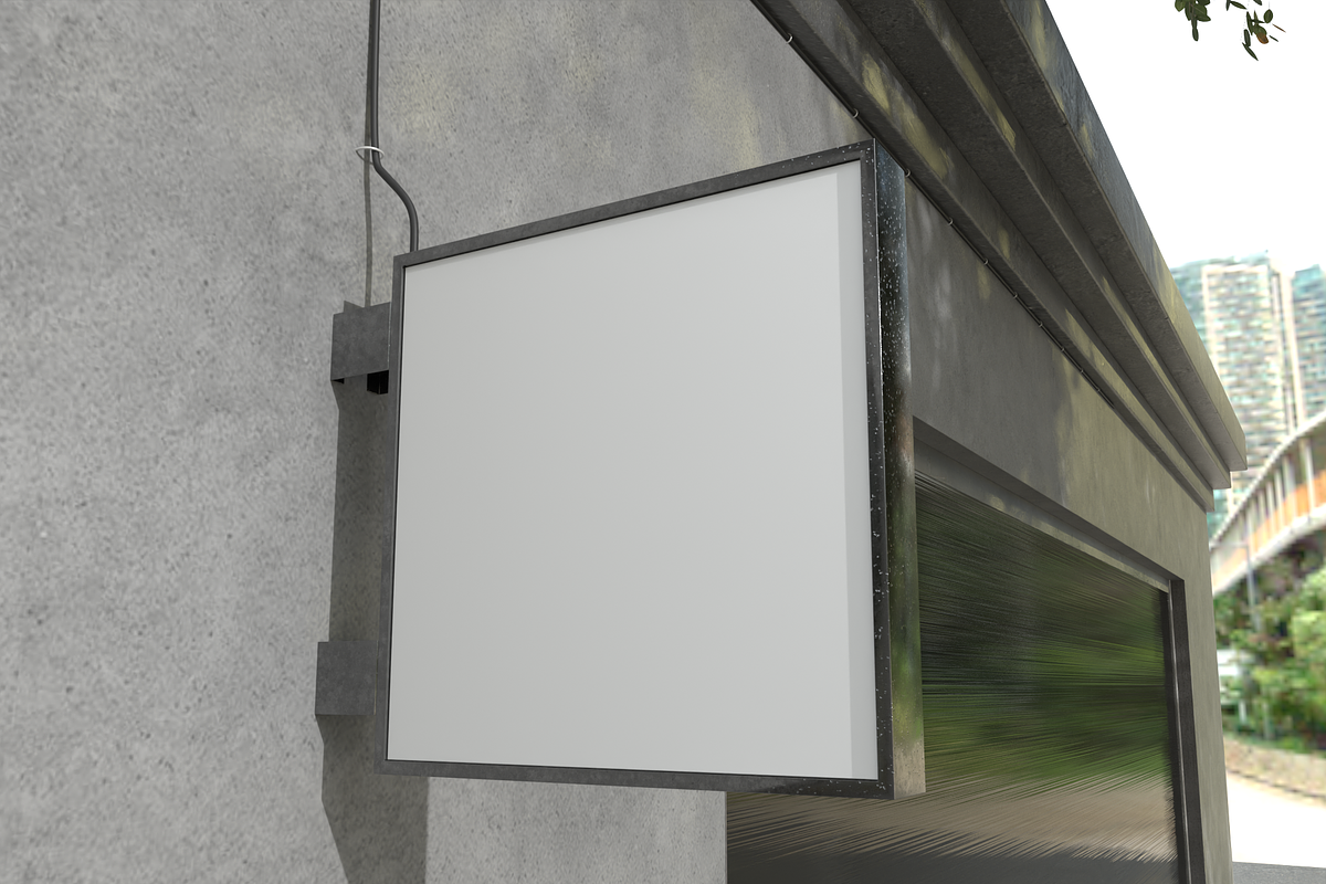 Store Front Logo Mockup, an Advertising Mockup by Bartama Graphic (Photo 5 of 5)