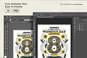 Folk Art International Women's Day, a Flyer Template by Hole Hope Design (Thumbnail 4 of 5)