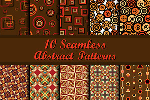 Ten Geometrical Seamless Patterns