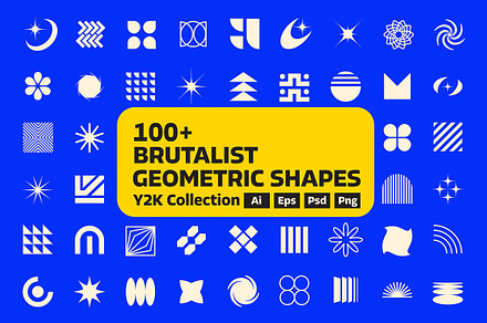 100+ Brutalist Vector Shapes, an Object Graphic by Creative Graphics