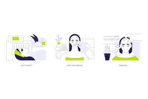 Skin treatment isolated cartoon, a Person Illustration by Visual Generation