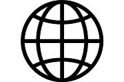 Globe & World Map Silhouette Bundle, a Technology Illustration by balal (Thumbnail 7 of 13)