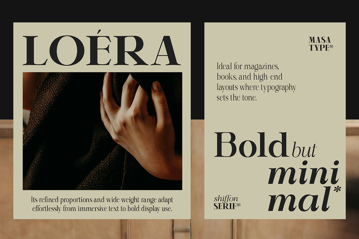 Shiffont Serif, a Serif Font by MasaType (Photo 8 of 12)