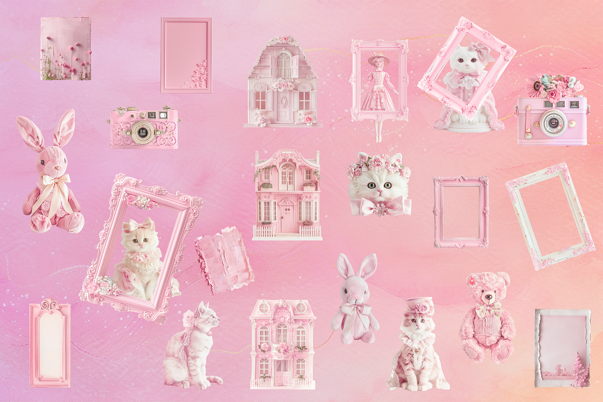 Pink Collage elements, an Object Graphic by JulsIst (Photo 4 of 11)