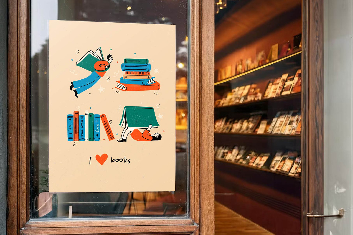 Love Books bundle, an Object Illustration by Virinaflora (Photo 8 of 8)