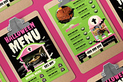 Black Maximalist Halloween Menu, a Flyer Template by graphicook (Thumbnail 3 of 4)