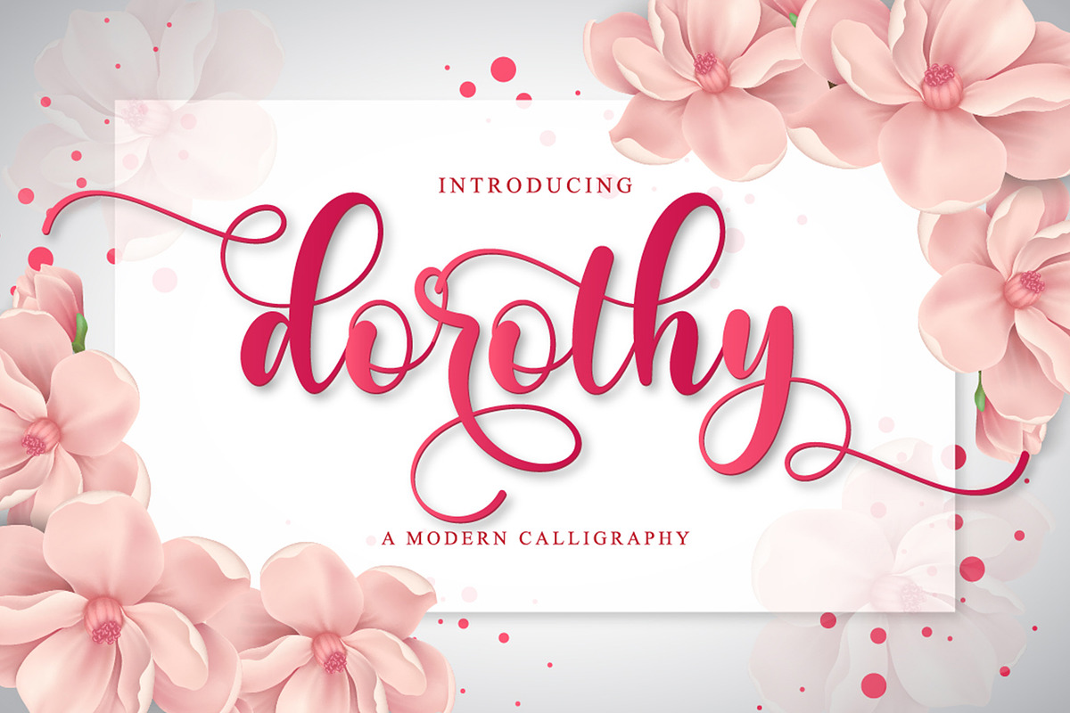 Dorothy | Modern Calligraphy, a Script Font by Almeera Std (Photo 1 of 10)