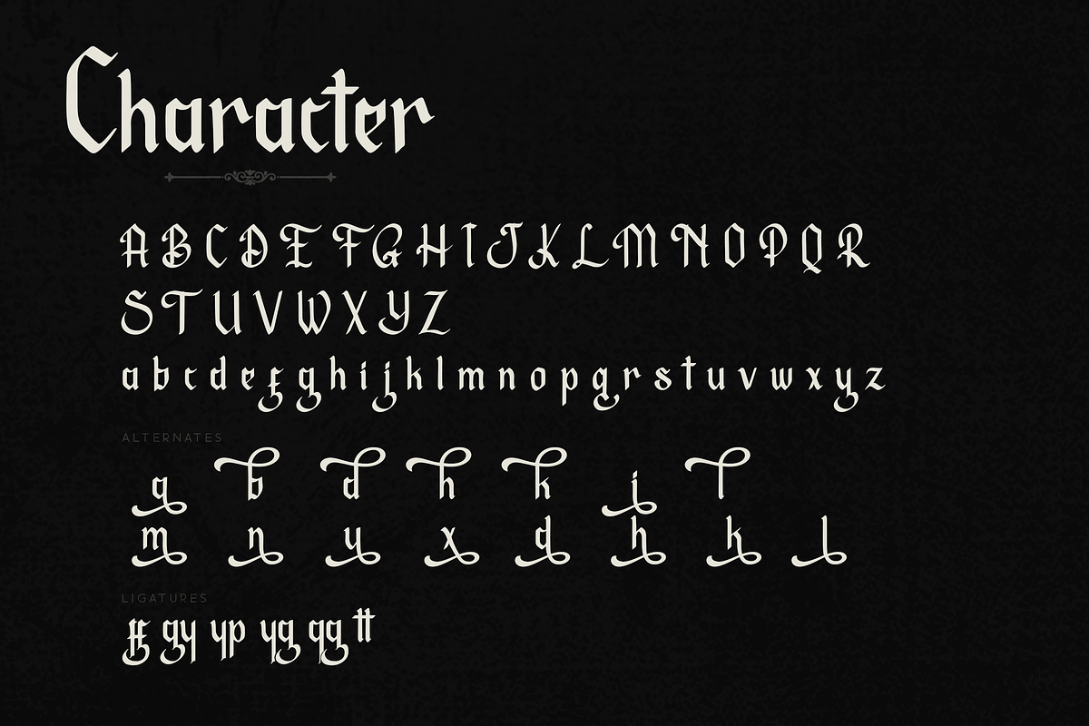Empirelines, a Blackletter Font by Haksen (Photo 7 of 7)