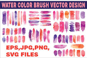 Colorful Watercolor Brush Stroke, an Illustration by Amazin_art