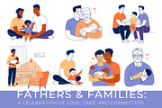 Fathers & Families: Inclusive Vector, a Person Illustration by VasilkovS (Thumbnail 1 of 4)