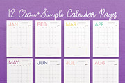 2022-2024 Calendar InDesign Template, a Templates & Theme by Janice Designs (Thumbnail 8 of 8)