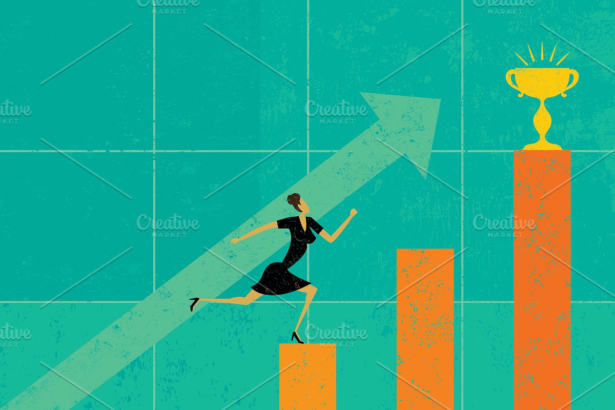 Business Concepts Bundle 04 Women, a Person Illustration by retrorocket (Photo 14 of 16)