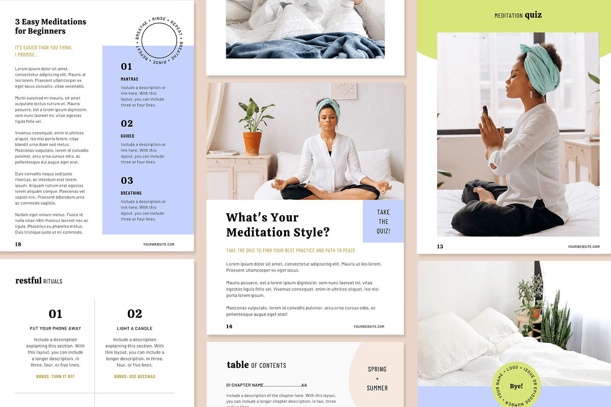 DAWN | Wellbeing Workbook for Canva, a Magazine Template by Erin Cassidy (Photo 9 of 11)