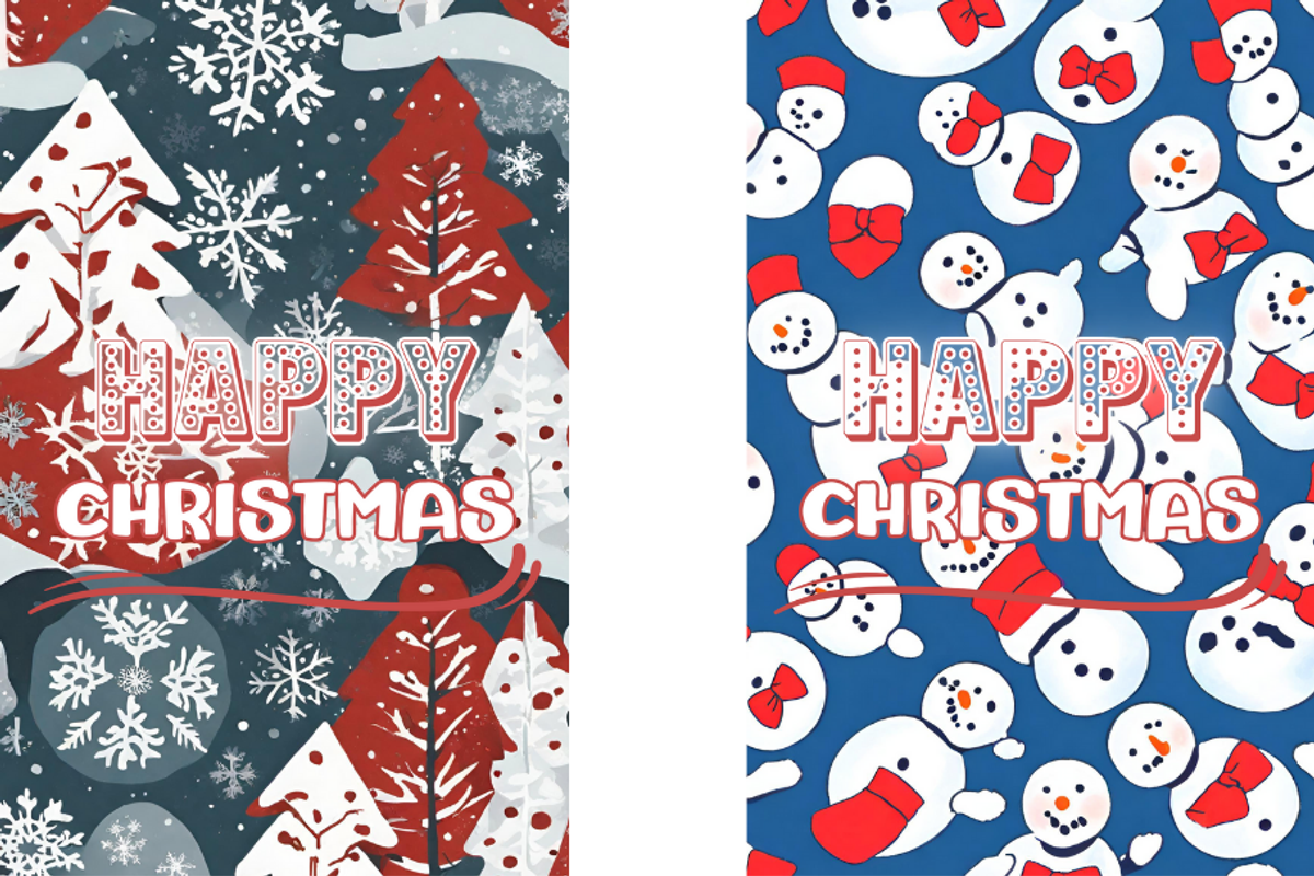 Christmas Card Design Bundle 2, a Card Template by Jay Major Designs (Photo 8 of 10)